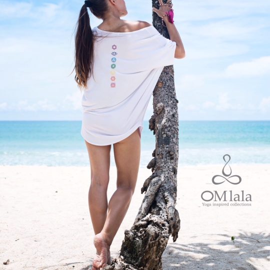 OMlala Off-Shoulder Top/Cover Up (White)