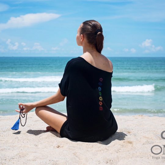 OMlala Off-Shoulder Top/Cover Up (Black)